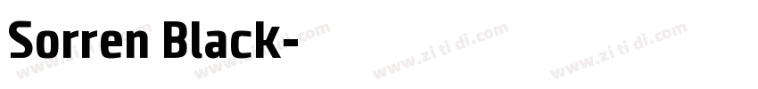 Sorren Black字体转换